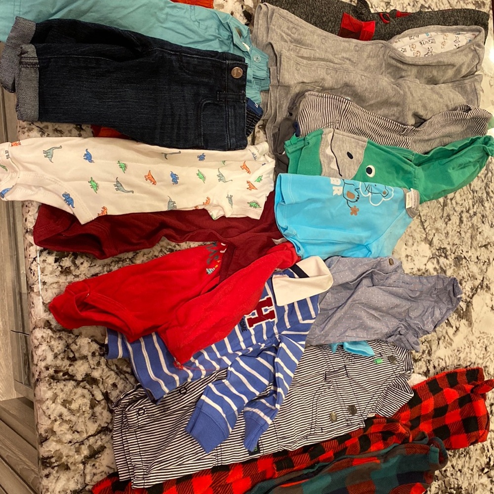 15 piece assorted baby boy bundle 3-6M/6M